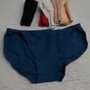 INNERSY Women's High Cut String Bikini Panties Stretchy Sexy Cotton Underwear 6-Pack (Medium)