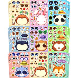 SmilinFit 24 Sticker for Kids, Animal Stickers, DIY Party Favors