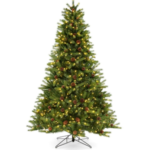 7 FT Pre-Lit Christmas Tree 3-Minute Quick Shape with Quick Power Connector Timer