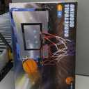 Basketball Mini Hoop Indoor Boys Gifts for Kids Adults, Door Room Mini Hoop with Balls, Basketball Accessories for Teen Boy Gifts, Blue