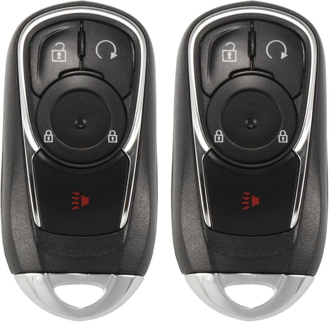 X AUTOHAUX 2pcs 315MHz Keyless Entry Remote Car Key Fob for Buick Encore 2017 2018 2019 2020 4 Buttons HYQ4AA 13506665