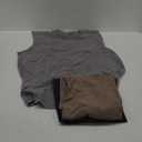Mens Cotton Sleeveless Tank Tops Cut Off Muscle Gym T Shirts Running Beach Loose Fit Tees (Large, Coffee/Grey/Black)