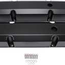 1 Set SHLPDFM Black Fabricated Aluminum Tall Valve Covers with 1.250" Breather Holes Fits for Small Block Chevy SBC 283 305 327 350 383 400 V8 Engines 1958-86