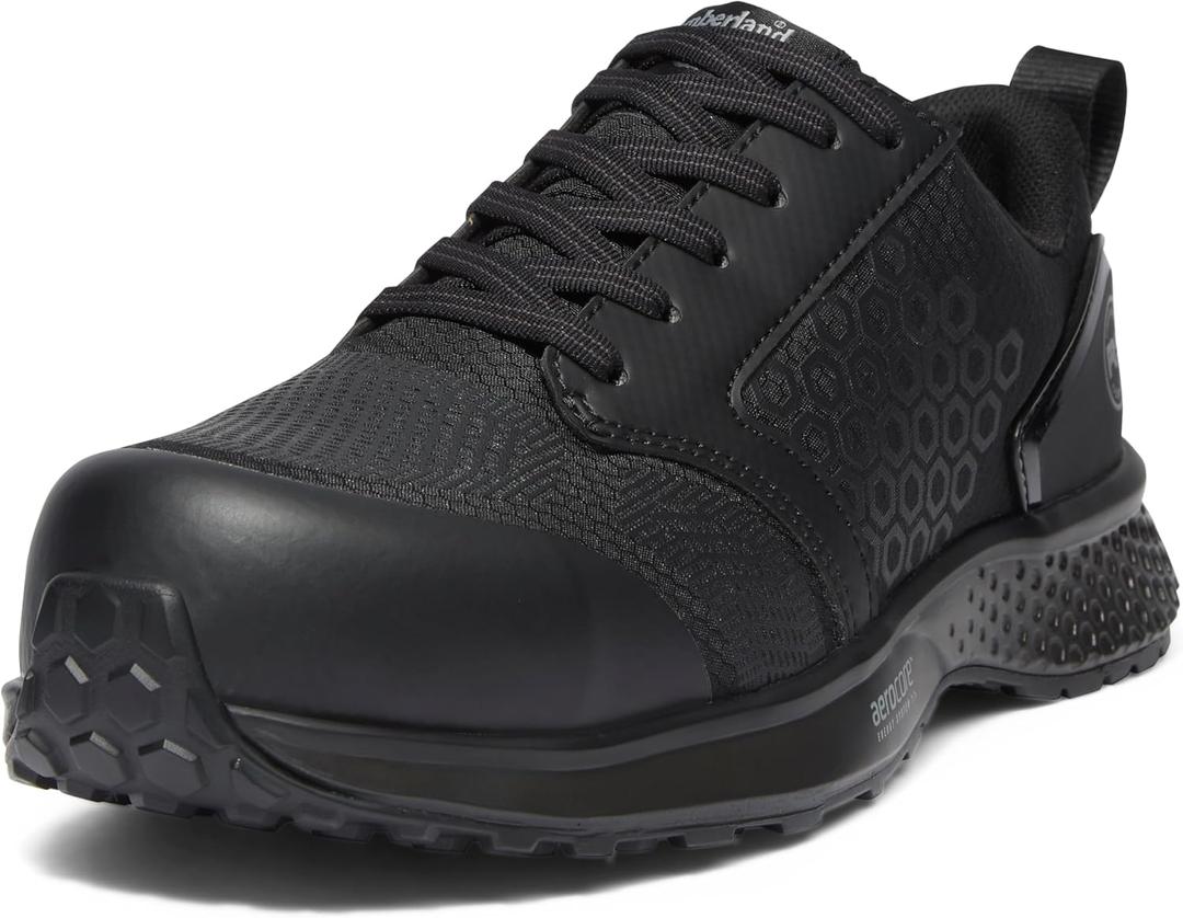 Timberland PRO Womens Reaxion Composite Safety Toe Athletic (6, Black/Grey)