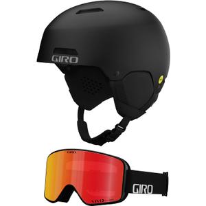Giro Ledge MIPS Asian Fit Combo Pack Ski Helmet - Snowboarding Helmet with Matching Goggles Matte Black/Method Wordmark Size XL (62.5-65 cm)