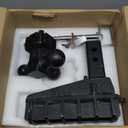 Adjustable Trailer Hitch, Tri-Ball (1-7/8" x 2" x 2-5/16") Drop Hitch, Fits 2-Inch Receiver, 6 Inch Drop Hitch, 17000 LBS GTW-Class 3 Tow Hitch for Heavy Duty Truck, Black, Solid Ball Mount