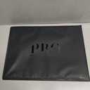Placemats Set of 6 Washable Indoor/Outdoor Vinyl Place Mats for Dining Table PVC Weave Table Mats(Black)