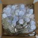 INQCMY Artificial Flowers 12pcs Ball Chrysanthemums for Weddings Silk with Stemsdiy Champagne Bouquets Indoor and Outdoor Decoration Kitchen Table Decor (Blue)