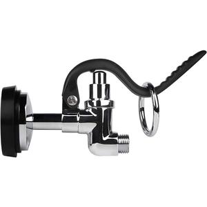 KWODE Pre-rinse Spray Valve for Commercial Kitchen Sink Faucet Pre Rinse Sprayer Nozzle Replacement Head with 1.42 GPM Spray Face (Black)