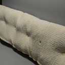 Bed Wedge Pillow for Headboard - Large Wedge Bolster for Sitting, Reading & Bed Headboard with Removable Washable Cover (Queen Size, Beige)