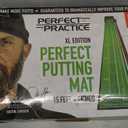 PERFECT PRACTICE XL Putting Mat  15.5 ft Indoor Golf Putting Green w/ 2 Holes - Putting mat for Indoors and Outdoors Practice - Golf Training Aid for Home - Golf Accessories and Gifts for Men
