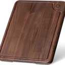 17"x13" Black Walnut Cutting Board, 1" Thick Wood Chopping Block