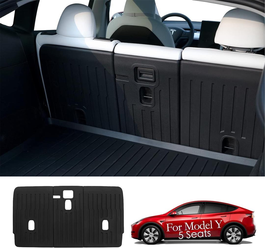 for Tesla Model Y Rear Seat Back Cover Seatback Liner Backrest Protector Accessories 5-Seater 2021 2022 2023 2024 2025 (Model Y Rear Seat Back Cover)