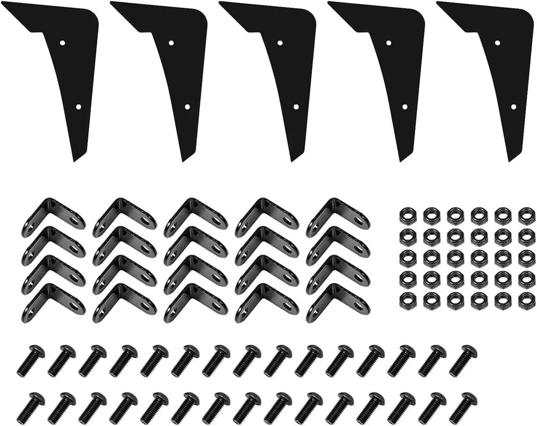 SQPNGCJ 5PCS Car Rear Bumper Diffuser Compatible for V3 5 Shark Fins Compatible for Dodge Challenger SRT SXT Hellcat 2015-2022 Red/Black(Black)