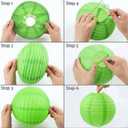 Green Orange Paper Lanterns Decorative 15pcs Party Hanging Decorations for Bachelorette Wedding Birthday Baby Shower Graduation Anniversary Green orangeThemed Room Decor (Green,orange,brown,gold,ivory White)