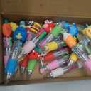 CZWZ 20Pcs Mini Multicolor Pens in One 4-in-1 Cute Pens Bulk for Kids, Fun Kawaii Ballpoint Pens for Birthdays and Children's Party Favors Gifts Teacher School Supplies