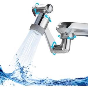 CECEFIN 1080 Swivel Faucet-Extender Sink-Aerator - 2 Mode Splash Water Filter Extension, Kitchen Bathroom 360 Rotatable Spray Attachment, Multifunctional Universal Robotic Arm -Wash Hand/Hair/Face