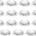 PATIKIL Diameter 32mm Flat Convex Lens, 15 Pcs Height 10mm PMMA Acrylic LED Optical Convex Condenser Lens with Edge for Flashlight Car Bike Head Lamp Spotlight, Transparent