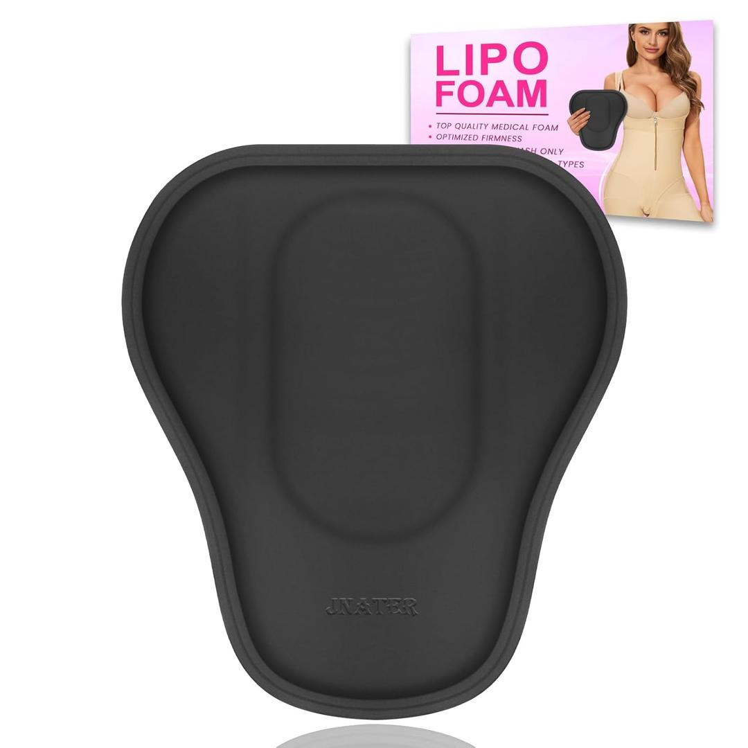 Ab Board Post Surgery Liposuction - Lipo Foam Ab Board, Abdominal Lipo Compression Board for Tummy Tuck & Liposuction Post Surgery Recovery, Tablas Post Operatorias Para Liposuccion(Black) (Black)