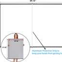 JILoffice Large Foldable White Board 60 x 48 Inches, Dry Erase Magnetic White Board, Black Aluminum Frame with 2 Detachable Marker Trays Wall Mounted Board for Office Home and School