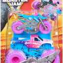 Monster Jam, Official Sparkle Smash Monster Truck and Dirt Bike 2-Pack with Accessory, 1:64 Scale, Kids Toys for Boy and Girls Ages 3 and up
