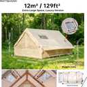 Inflatable Tent with Skylight, 5 Min Easy Setup, Waterproof Oxford, Mosquito Net, Portable Camping Tent for Family Trips, Festivals & Stargazing
