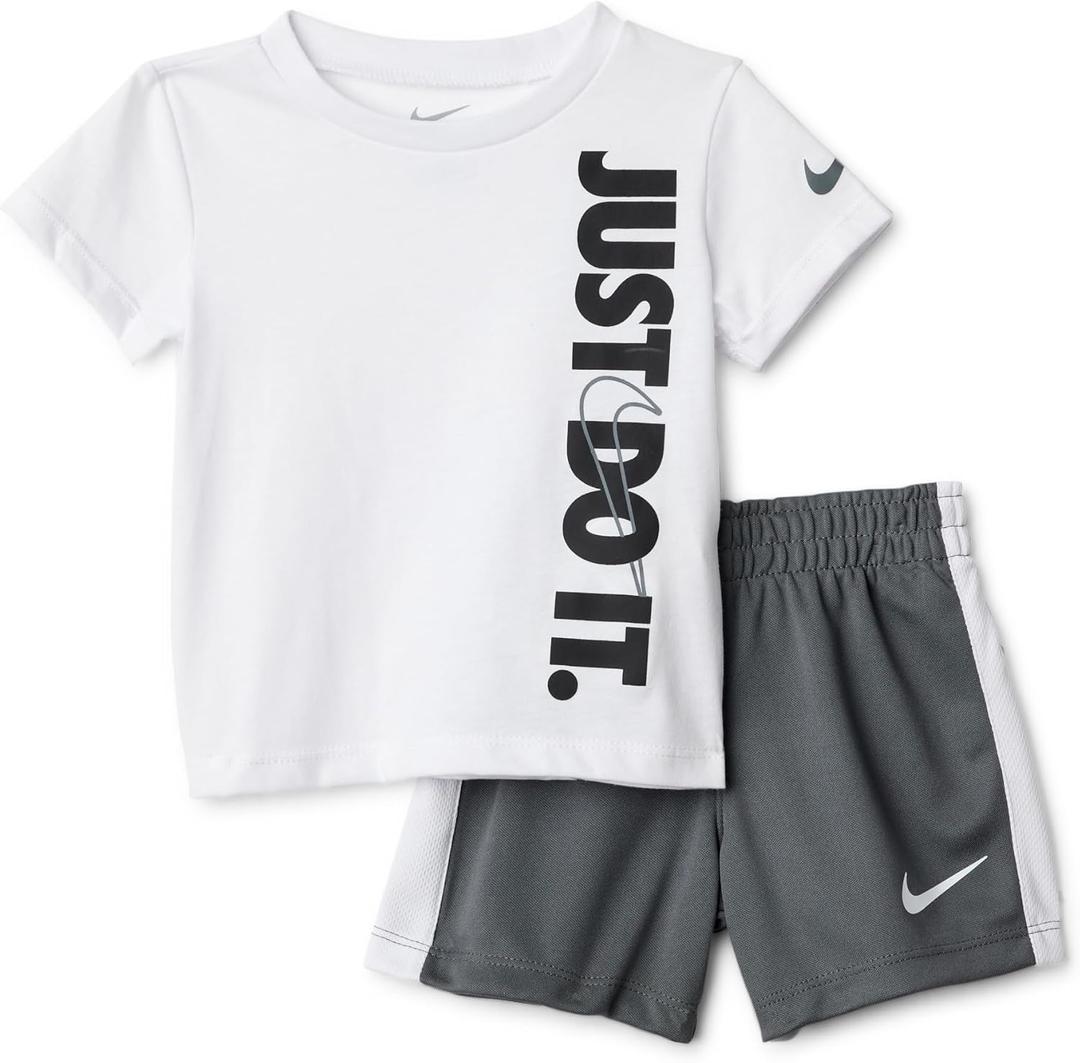 Nike Baby Just Do It T-Shirt and Mesh Shorts 2-Piece Outfit Set