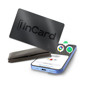 UltraThin Air Tag 0.07in Wallet Tracker (Both iOS and Android) IP68 Bluetooth GPS Tracker for Bags Passport Works with Find My (Apple MFi Certified) & Google Find My Device  5 Year Battery Life