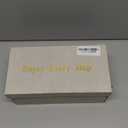 Shoe'N Tale Women's Strappy Heels Kitten Heeled Mules Two Straps Square Open Toe Slip On Sandals, Size 7.5, 
Nude