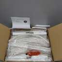 Wedding Arch, Metal Arch Backdrop Stand, Balloon Arch Stand Wedding Frame for Ceremony Decoration (White, 6FT, 5FT, 4FT Arch Backdrop)