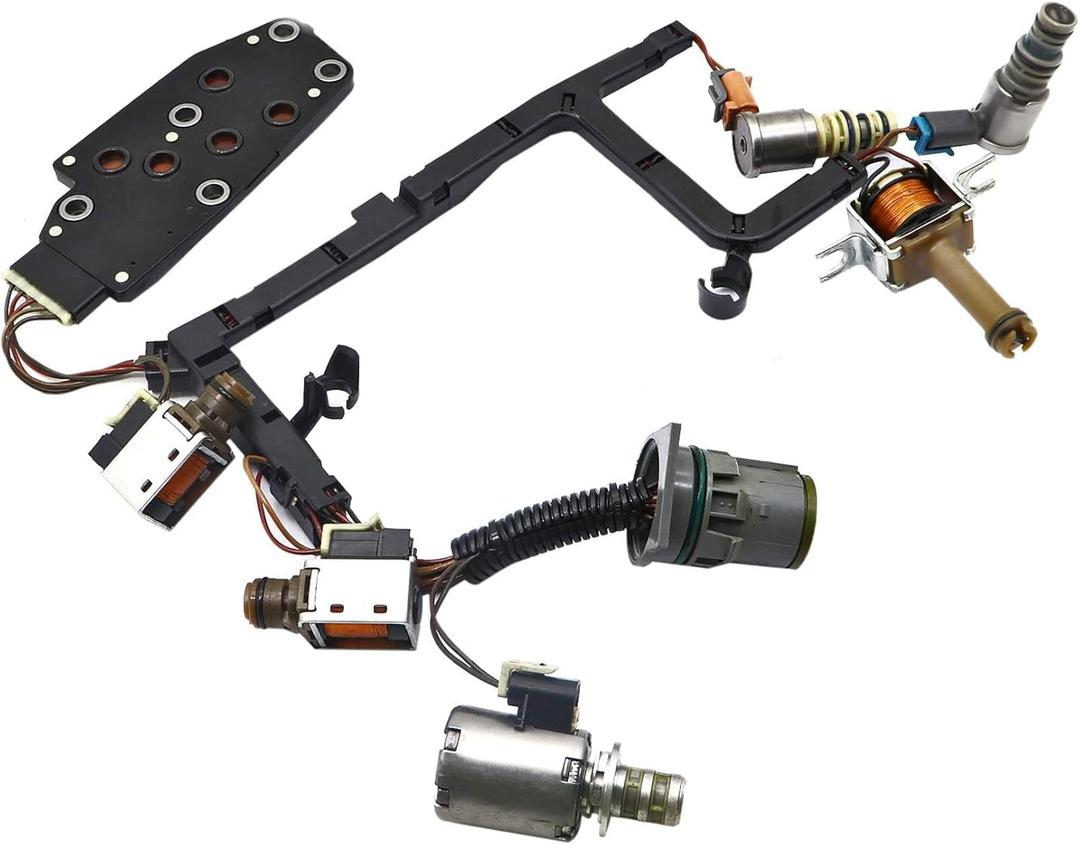 FZJDSD 4L60E 4L65E Transmission Master Solenoid Kit Compatible with Chevy Cadillac GMC EPC Shift TCC 3-2 PWM 1993-2006
