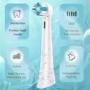 10PCS Replacement Heads Compatible with Oral B iO 3 4 5 6 7 8 9 10 Series Electric Toothbrush,Gum Care Toothbrush Head Compatible with Oral b iO Replacement Heads,White