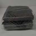 Toddler Booster Seat for Dining Table Kitchen Chair Non-Slip with Backrest and Adjustable Straps, Portable Travel Child Kids Booster Seat Eating - Grey