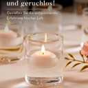 Ashlux White Floating Candles 2 inch, 24 Pack Floating Candles 5-6 Hours Long Burning, Unscented Floating Candle for Centerpieces, Wedding, Christmas Lights, Romantic Night for Her/Him Set