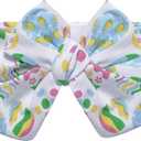 Easter Baby Girls' Eggs Outfit Set Romper Cute Pants with Headband (Yellow)