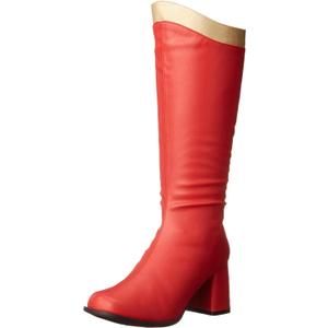 Ellie Shoes Women's 300 Super Boot (9, Red/Gold)