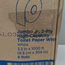 Georgia-Pacific Pacific Blue Basic 2-Ply Jumbo Jr. 9" Toilet Paper by GP PRO (Georgia-Pacific), 12798, 1,000 Linear Feet per Roll, 8 Rolls Per Case