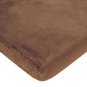 American Baby Company Heavenly Soft Chenille Fitted Mini Crib Sheet 24" x 38", Warm and Cozy Chenille Portable Sheet, Chocolate, for Boys and Girls, Fits Most Pack N Play Mattresses