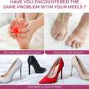 High Heel Cushion Inserts for Women - (3 Pairs) Welnove 3/4 Invisible Insoles Prevent Feet from Sliding Forward - Shock Absorption - Comfort Shoe Pads for High Heels Sandals Flats,Clear,Size L