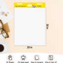 Super Sticky Easel Pad,25 in x 30 in Self Stick Flip Chart Paper,30 Sheets/Pad,4 Pad/Pack,Large White Premium Anchor Chart Paper,Easel Paper for Teachers,Businessmen,Office Workers