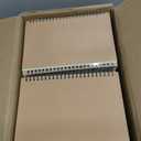 48 Pack A5 Spiral Notebook College Ruled Spiral Notebook Bulk Inches Hardcover Kraft Notebooks Lined Travel Writing Notebooks Journal Notepad for Office School Supplies, 100 Pages, 8.3 x 5.5 Inches (Brown)