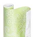 Kittrich Quick Cover Shelf Drawer Liner Potpourri Green Contact Paper New 1.5 YD