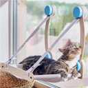 Cat Window Perch for Indoor Cats - Window Cat Perch, Window Perch for Cats Inside Window Cat Bed, Suction Cup Cat Bed Window, Cat Hammock for Window, Cat Window Seat, Cat Window Hammock