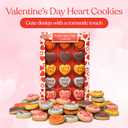 2 x 15 Pack Valentines Day Heart Cookies 15 Assorted Message Cookies in a Nice Gift Box Cute Love Notes, Sweet Treat for Kids, Couples & Parties (EXP 10/25/26)