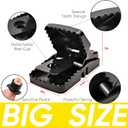 Rat Trap (12-Pack), Large Mouse Traps for Indoor and Outdoor Use, Reusable, Fast, Hygienic, Unplugged, Used to Catch Mice, Squirrels, Rodents, for Home, Yard and Barns