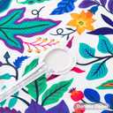 joybest Indoor Outdoor Tablecloth with Umbrella Hole and Zipper, Paisley Print Patio Table Cover Waterproof Fabric Tablecloth for Spring Summer, Picnic, 60 x 84 Rectangle/Oblong