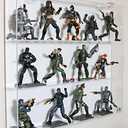 Acrylic Display Case Collectors Showcase - Premium Display Case for 6" G.I. Joe Action Figures - 3 Shelf