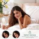 Love's cabin Satin Pillowcase for Hair and Skin, Similar to Silk Pillow Cases for Women, Pillow Case Queen Size Set of 2, Satin Cooling Pillow Cover with Envelope Closure, 20x30 Inches, Ivory