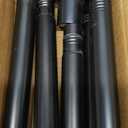 ZYRW Black Shower Curtain Rod 36-84 Inches (3-7ft) Non Rust Adjustable Shower Rod Spring Tension Non Slip No Drilling Stainless Steel Shower Rods for Bathroom Window