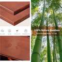 BAMBANG Extra Large Bread Box, Double Layer Bread Box for Homemade Bread, Bamboo Wooden Bread Storage Container with Tool Holder & Handles & Window, Assembly Required(14.9" x 11" x 15.3") Brown